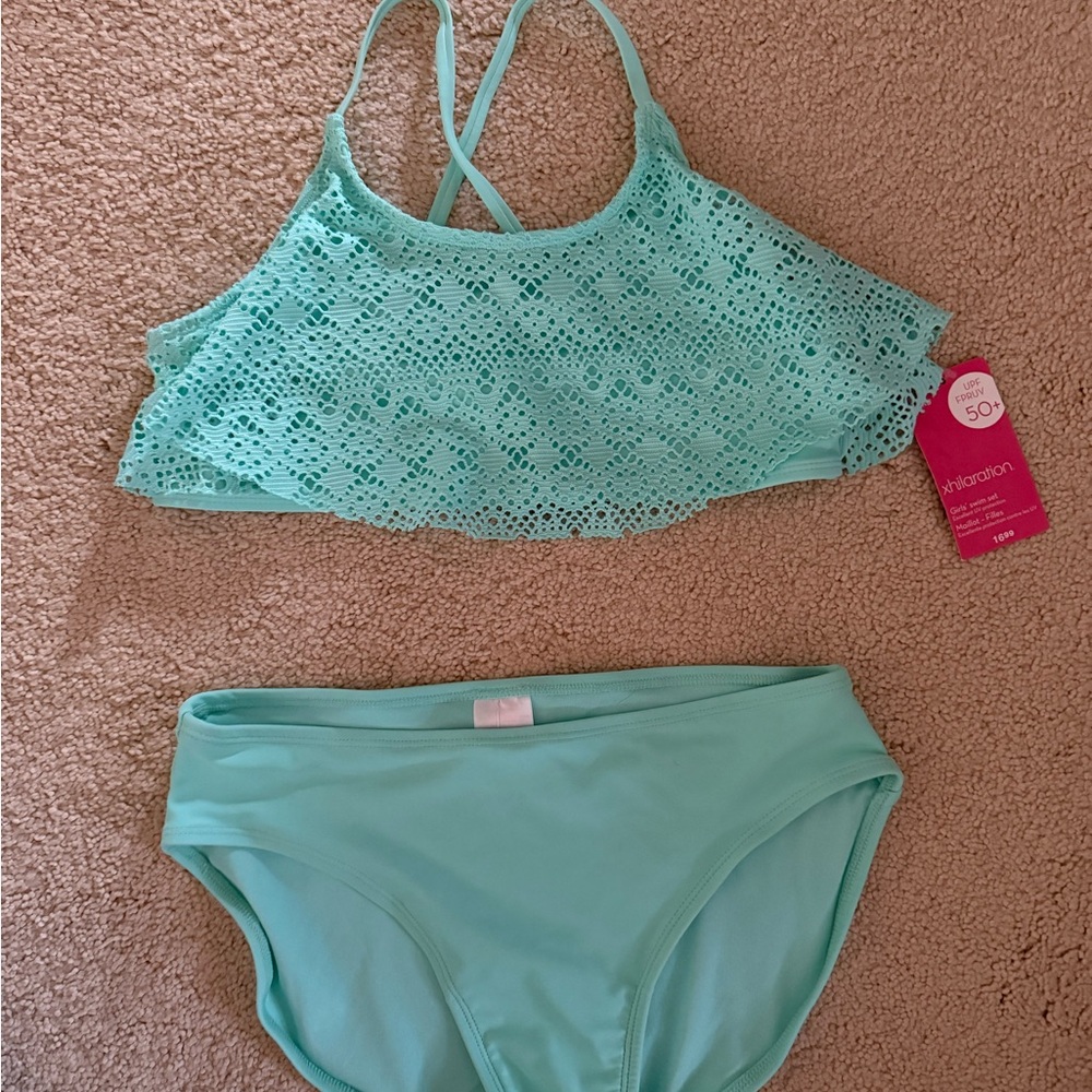 Mint Green Lace Bikini Set